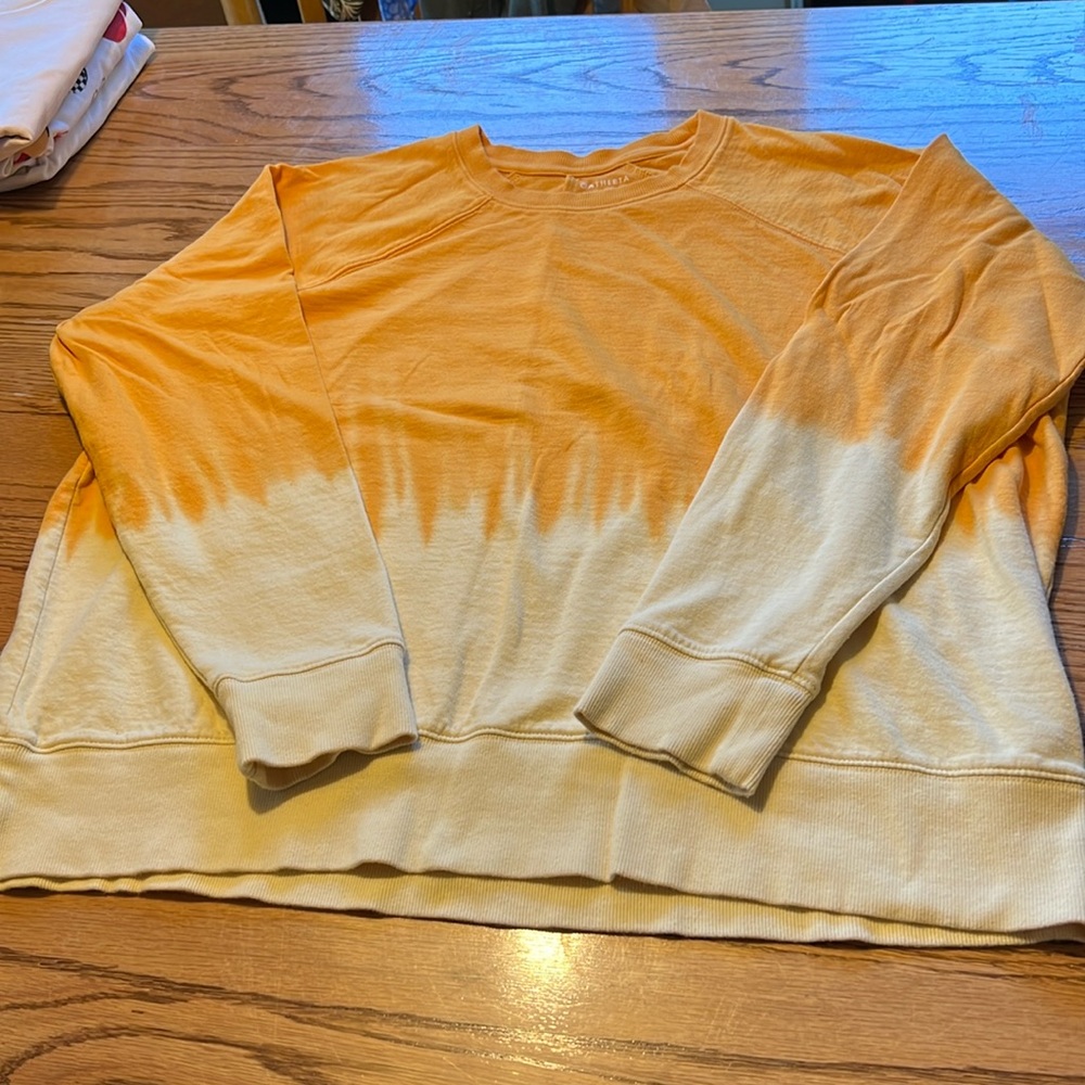 Athleta sweatshirt. Ombré. Orange 1X